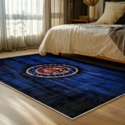 mlb chicago cubs area rug non slip baseball carpet home decor gift idea for fans bedroom cac51