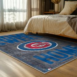 mlb chicago cubs area rug non slip baseball carpet home decor gift idea for fans bedroom cac52