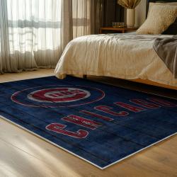 mlb chicago cubs area rug non slip baseball carpet home decor gift idea for fans bedroom cac53