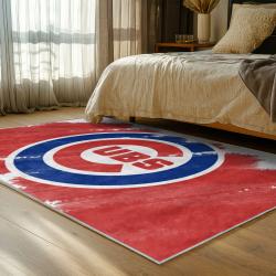 mlb chicago cubs area rug non slip baseball carpet home decor gift idea for fans bedroom cac56