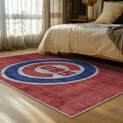 mlb chicago cubs area rug non slip baseball carpet home decor gift idea for fans bedroom cac58