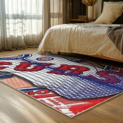 mlb chicago cubs area rug non slip baseball carpet home decor gift idea for fans bedroom cac63