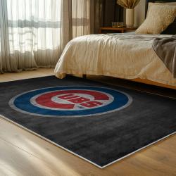 mlb chicago cubs area rug non slip baseball carpet home decor gift idea for fans bedroom cac65