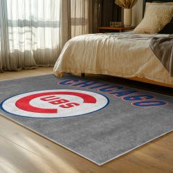 mlb chicago cubs area rug non slip baseball carpet home decor gift idea for fans bedroom cac67