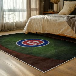 mlb chicago cubs area rug non slip baseball carpet home decor gift idea for fans bedroom cac78