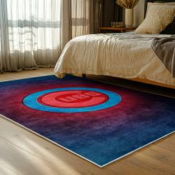 mlb chicago cubs area rug non slip baseball carpet home decor gift idea for fans bedroom cac84