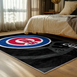 mlb chicago cubs area rug non slip baseball carpet home decor gift idea for fans bedroom cac90