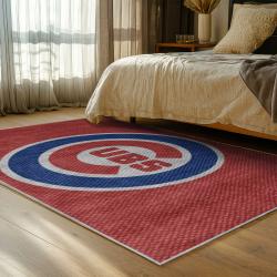 mlb chicago cubs area rug non slip baseball carpet home decor gift idea for fans bedroom cac91