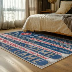 mlb chicago cubs area rug non slip baseball carpet home decor gift idea for fans bedroom cac94