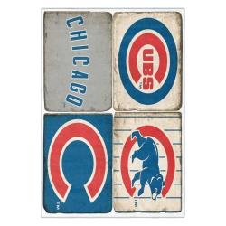 mlb chicago cubs area rug non slip baseball carpet home decor gift idea for fans cac104