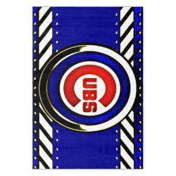mlb chicago cubs area rug non slip baseball carpet home decor gift idea for fans cac105