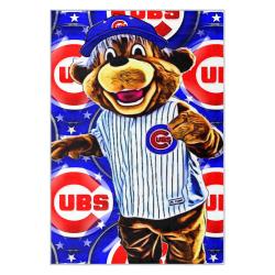mlb chicago cubs area rug non slip baseball carpet home decor gift idea for fans cac106