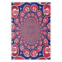 mlb chicago cubs area rug non slip baseball carpet home decor gift idea for fans cac108