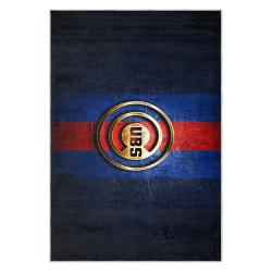 mlb chicago cubs area rug non slip baseball carpet home decor gift idea for fans cac117