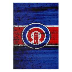 mlb chicago cubs area rug non slip baseball carpet home decor gift idea for fans cac126