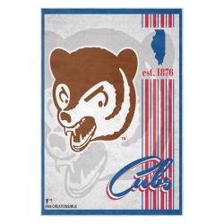 mlb chicago cubs area rug non slip baseball carpet home decor gift idea for fans cac151