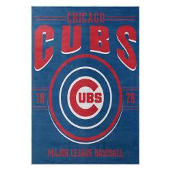 mlb chicago cubs area rug non slip baseball carpet home decor gift idea for fans cac163