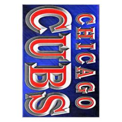 mlb chicago cubs area rug non slip baseball carpet home decor gift idea for fans cac164