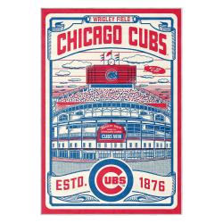 mlb chicago cubs area rug non slip baseball carpet home decor gift idea for fans cac165
