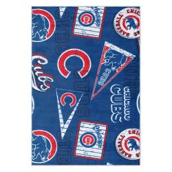 mlb chicago cubs area rug non slip baseball carpet home decor gift idea for fans cac176