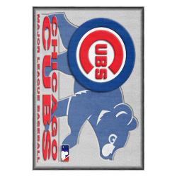 mlb chicago cubs area rug non slip baseball carpet home decor gift idea for fans cac200