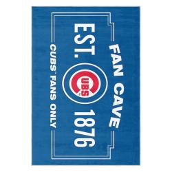 mlb chicago cubs area rug non slip baseball carpet home decor gift idea for fans cac50