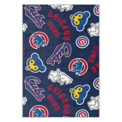 mlb chicago cubs area rug non slip baseball carpet home decor gift idea for fans cac64