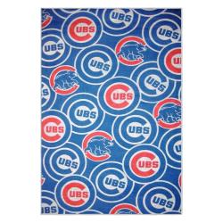 mlb chicago cubs area rug non slip baseball carpet home decor gift idea for fans cac67