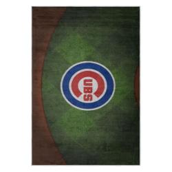 mlb chicago cubs area rug non slip baseball carpet home decor gift idea for fans cac83