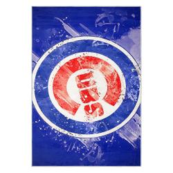 mlb chicago cubs area rug non slip baseball carpet home decor gift idea for fans cac90