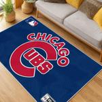 mlb chicago cubs area rug non slip baseball carpet home decor gift idea for fans living room cac102