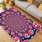 mlb chicago cubs area rug non slip baseball carpet home decor gift idea for fans living room cac103