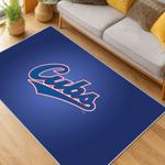 mlb chicago cubs area rug non slip baseball carpet home decor gift idea for fans living room cac105