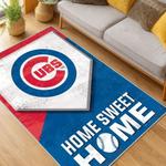 mlb chicago cubs area rug non slip baseball carpet home decor gift idea for fans living room cac108