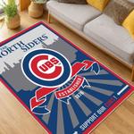 mlb chicago cubs area rug non slip baseball carpet home decor gift idea for fans living room cac110