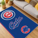 mlb chicago cubs area rug non slip baseball carpet home decor gift idea for fans living room cac113