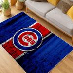 mlb chicago cubs area rug non slip baseball carpet home decor gift idea for fans living room cac121