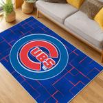 mlb chicago cubs area rug non slip baseball carpet home decor gift idea for fans living room cac125