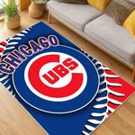 mlb chicago cubs area rug non slip baseball carpet home decor gift idea for fans living room cac128