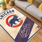 mlb chicago cubs area rug non slip baseball carpet home decor gift idea for fans living room cac132