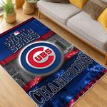 mlb chicago cubs area rug non slip baseball carpet home decor gift idea for fans living room cac136