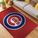mlb chicago cubs area rug non slip baseball carpet home decor gift idea for fans living room cac137