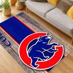 mlb chicago cubs area rug non slip baseball carpet home decor gift idea for fans living room cac140
