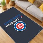 mlb chicago cubs area rug non slip baseball carpet home decor gift idea for fans living room cac143