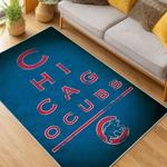 mlb chicago cubs area rug non slip baseball carpet home decor gift idea for fans living room cac145