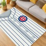 mlb chicago cubs area rug non slip baseball carpet home decor gift idea for fans living room cac148
