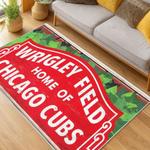 mlb chicago cubs area rug non slip baseball carpet home decor gift idea for fans living room cac152