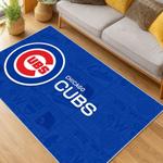 mlb chicago cubs area rug non slip baseball carpet home decor gift idea for fans living room cac155