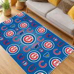 mlb chicago cubs area rug non slip baseball carpet home decor gift idea for fans living room cac157