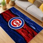 mlb chicago cubs area rug non slip baseball carpet home decor gift idea for fans living room cac163